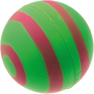 Мяч зеленый с красными полосами